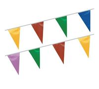 Esmeyer PAPSTAR 374-2769 - Ghirlanda di bandierine, 20 m, multicolore