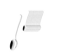 Esmeyer Sylvia - Set da 12 cucchiaini da Espresso Sylvia in Acciaio Inox 18/0 Lucido, in Scatola di Cartone Bianco