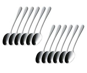 Esmeyer Sylvia Set di Cucchiaio da caffè, Acciaio Inox, 12 Pezzi