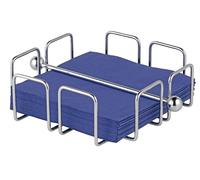 Esmeyer Wire Napkin Holder, Metal, Silver, 19 x 19 x 6.5 cm