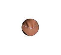 Esmoly Colorate Perle Collana Donna con Lettera A-Z Argento/18K Oro Regalo Compleanno Donna Ragazza 14+2 Inches (Argento Z)