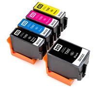 ESMOnline 5 cartucce XL compatibili (5 colori) per Epson 202 (T02E1/T02Fx e T02G1/T02Ax) per Epson Expression Premium XP 6105 6100 6005 6000