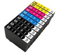 ESMOnline Cartucce di ricambio compatibili per Epson 029029XL (nero, ciano, magenta, giallo; set da 10) per Expression Home XP455 452 445 442 435 432 355 352 345 342 335 332 257 255 247 247