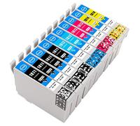ESMOnline Set di 10 cartucce compatibili in sostituzione di Epson 18 XL per Expression Home XP-425 XP-302 XP-305 XP-310 XP-320