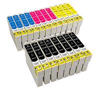 ESMONLINE Set di 20 cartucce compatibili in sostituzione di Epson T1285 per Epson Stylus SX-420 SX-425 SX-430 SX-435 SX-438 SX-440 SX-445 Office BX-305 S-22 SX-125 SX-130 SX-230 SX-20 35