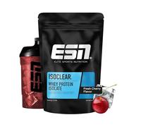ESN Isoclear Proteine Isolate del Siero di Latte in Polvere, Ciliegia, 1000 g, Proteinlimo con gusto delizioso alla frutta, siero di latte chiaro - made in Germany