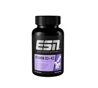 ESN Vitamina D3 + K2, 120 capsule, per il sistema immunitario, le ossa e la produzione di sangue, made in Germany