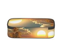 ESNAIUVCD Astuccio con stampa Good Morning per bambini, astuccio per penne scolastiche di grande capacità, astuccio per penne per scuola elementare, astuccio per cancelleria per bambini