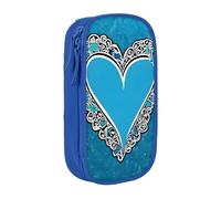ESNAIUVCD Astuccio con stampa "I Love Gymnastic", portamonete e chiavi, porta carte, grande, per bambini, ragazzi, scuola, ufficio, Blu, Taglia unica, Beauty Case