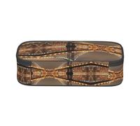 ESNAIUVCD Astuccio con stampa notturna di New York Manhattan Bridge per bambini, astuccio per penne scolastiche di grande capacità, astuccio per penne per la scuola elementare, astuccio per