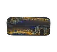 ESNAIUVCD Astuccio per matite con stampa di città per bambini, astuccio per penne scolastiche di grande capacità, astuccio per penne per la scuola elementare, astuccio per cancelleria per bambini