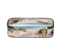 ESNAIUVCD Astuccio per matite per bambini, con stampa di paesaggi sulla spiaggia, astuccio per penne di grande capacità, astuccio per penne per la scuola elementare, astuccio per cancelleria per