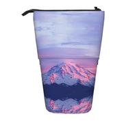 ESNAIUVCD Astuccio retrattile personalizzato con stampa Mount at Sunset, astuccio con nome personalizzato per studenti, bambini e adulti, per scuola e ufficio