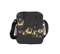 ESNAIUVCD Borsa della spesa trasparente del PVC degli uomini delle donne della stampa della farfalla animale impermeabile vedere attraverso la borsa, con le maniglie per il pranzo