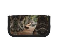 ESNAIUVCD Canyon Boardwalk - Astuccio portamatite di grande capacità, astuccio per trucchi, resistente, per studenti, cancelleria con doppia cerniera, per scuola/ufficio