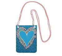 ESNAIUVCD I Love Gymnastics Print Carry A Mobile Phone Bag Diagonally,Crossbody Bag,Adatto per il trasporto di cambiamenti del telefono cellulare, ecc, rosa, Taglia unica