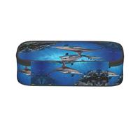ESNAIUVCD Killer Whale1 - Astuccio per matite per bambini, per la scuola, grande capacità, per la scuola elementare, astuccio per cancelleria per bambini