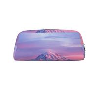 ESNAIUVCD Mount at Sunset - Astuccio con cerniera, grande, per matite e viaggi, multifunzione, per matite e trucchi, Argento, Taglia unica, Beauty Case