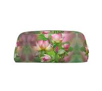 ESNAIUVCD Spirit of The Lotus, astuccio con cerniera, grande, per matite e viaggi, multifunzionale, astuccio per trucchi, Argento, Taglia unica, Beauty Case