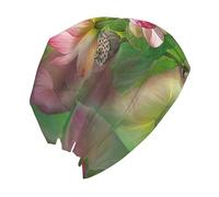 ESNAIUVCD Spirit of The Lotus Print - Cappello invernale da uomo e da donna, caldo, ideale per la stagione fredda, escursionismo, sci, colore: nero