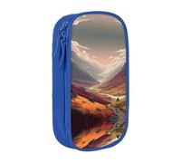 ESNAIUVCD Valley - Astuccio per matite, monete, chiavi, carte, penne, per bambini, ragazzi, scuola, ufficio, Blu, One Size, Beauty Case