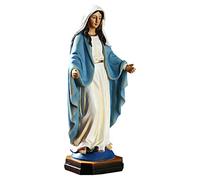 Esncddym Statua della Vergine Maria - 8,8" Scultura di Nostra delle Grazie | Statua della Beata Vergine Maria | Statuetta in Resina | Statua Religiosa cattolica della della Madre