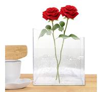 Esncddym Vaso per fiori da libro, vaso per fiori da libro, Vaso di fiori trasparente Libro Vaso di fiori trasparente unico, Vasi decorativi dal sapore artistico per hotel, bouquet, casa, caffè