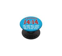 Esodo 14:14 | Il Signore combatterà per te | Fede Biblica PopSockets PopGrip Adesivo