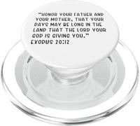Esodo 20:12 Onora tuo padre e tua madre, che tu PopSockets PopGrip per MagSafe