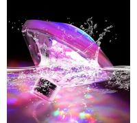 Esoes Luce da bagno impermeabile a LED luce galleggiante Vasca da Bagno Pool Toy 7 modalità di illuminazione RGB cambia colore, ottimo giocattolo decorativo per bambini balneazione,feste,laghetti