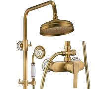 ESOP Colonna Doccia Retro Ottone Doccia Soffione Colonna