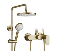 ESOP Colonna Doccia,Set da Doccia a Parete con 23cm ABS Rotondo Soffione