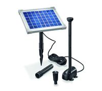 esotec Watersplash 5/470 - Set completo di fontane solari per esterni, pannello solare da 5 W, per laghetto da giardino, funzionamento diretto 0,9 m, 470 l/h, IP68 101012