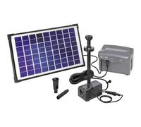 Esotec 101774 Napoli LED KIT pompa solare con illuminazione, con batteria