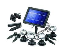 Esotec Faretti solari Quattro Power, led, solare, plastica