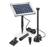 esotec Watersplash 5/470 - Set completo di fontane solari per esterni, pannello solare da 5 W, per laghetto da giardino, funzionamento diretto 0,9 m, 470 l/h, IP68 101012