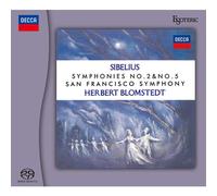 ESOTERIC ESSD-90318 SIBELIUS Symphonies n. 2 e n. 5, ecc. BLOMSTEDT SACD PSL