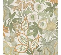 Esotico Frutta Giardino Parati 13850 Crema Botanico Neutro Tropicale Fogliame