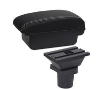 ESOTO Adatto for Toyota Urban Cruiser bracciolo adatto for Toyota Ist bracciolo box console centrale accessori dettagli interni portabicchieri ricarica USB (Size : C3 Black white NOUSB)