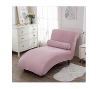 ESOUY Copri Chaise Longue Extra Large Elasticizzato Senza braccioli, Copri Chaise Longue Curvo, Copri Chaise Longue reclinabile, Copri Chaise Longue Lavabile in Lavatrice, Copri mobili (Rosa)