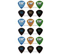 ESP Jazz Type Guitar Pick 6 tipi di plettri per chitarra set di prova New...
