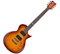 ESP LEC100QMFCSB Chitarra Elettrica Solid Body Single Cutaway, Ciliegio Sunburst