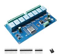 ESP modulo relè a 8 canali con ESP-32 WiFi Bluetooth, DC5-30V/AC250V, scheda di sviluppo per progetti fai da te Smart Home & IoT, facile programmazione con Arduino IDE
