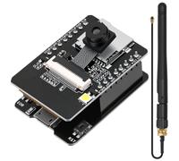 ESP32-CAM-AI-Thinker Board con fotocamera e antenna, modulo microcontroller ESP32 Dev Board per progetti IoT, Wi-Fi Bluetooth, doppia modalità fotocamera 2 MP, supporto scheda micro USB TF per Arduino