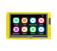 ESP32 S3 Display, QIQIAZI 4.3'' ESP32 Display WiFi Bluetooth Modulo, Touchscreen Resistivo TFT ESP32 S3 TN Scheda di Sviluppo,Compatibile con Arduino/LVGL