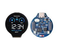 ESP32-S3 MCU Scheda con LCD Rotondo IPS da 1.28 pollici, Supporto 2.4GHz Wi-Fi (802.11 b/g/n) e Bluetooth 5, Processore Dual-core LX7 a 32 bit, 16MB Flash & 2MB PSRAM, Connettore Type-C