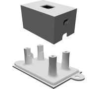 ESP8266 NodeMCU Wall Case with DHT22 Sensor Housing IoT Project Enclosure