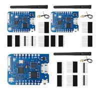 ESP8266 Pro Modulo,ESP8266 Pro 4 MB NodeMcu WLAN scheda di sviluppo basata su serie ESP8266EX CP2104 Scheda di sviluppo WiFi con connettore antenna esterna per Arduino(3PCS)