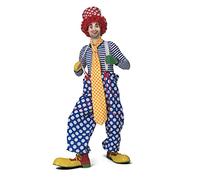 ESPA Cravatta da Clown Super Lunga a Quadri Adulto - Multicolore - Taglia Unica