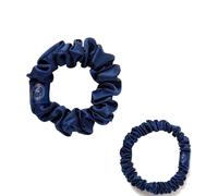 ESPA Silk Scrunchies - Navy Blue - 2 Pack Blu